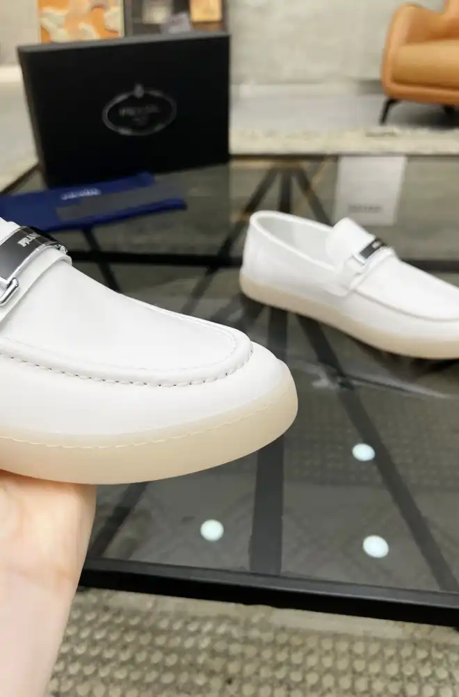 hype Prada Leather Shoes