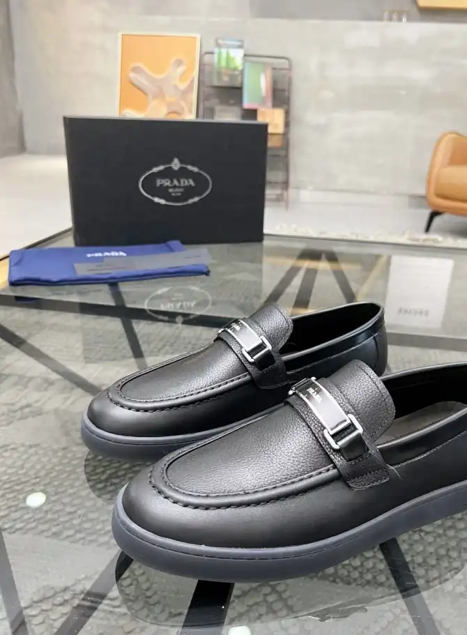 hype Prada Leather Shoes