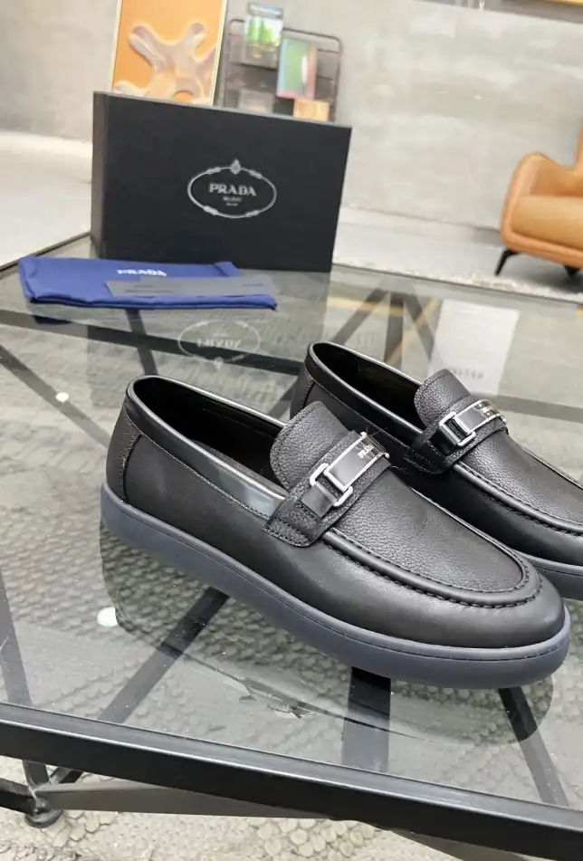 hype Prada Leather Shoes