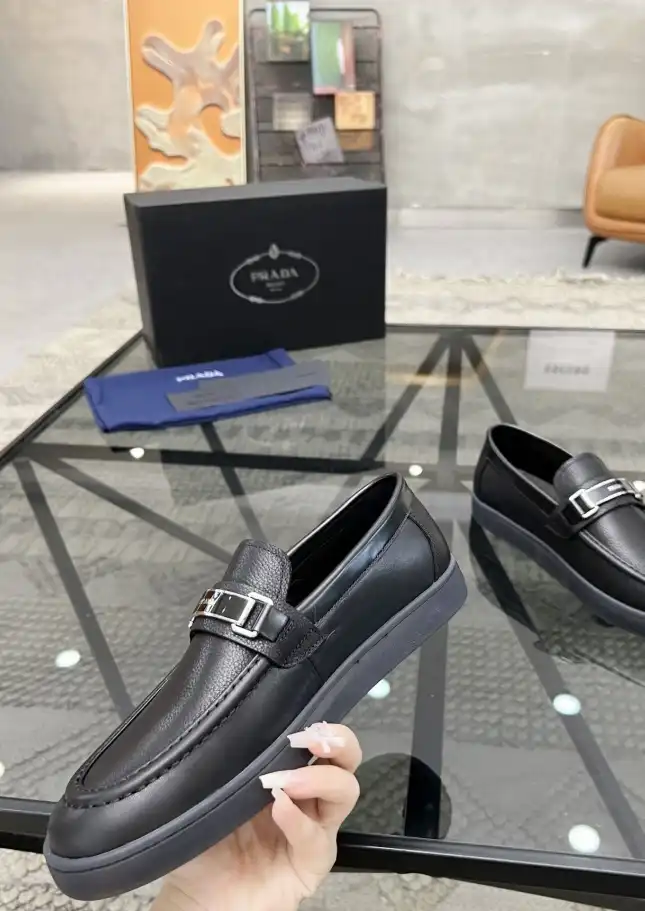 hype Prada Leather Shoes