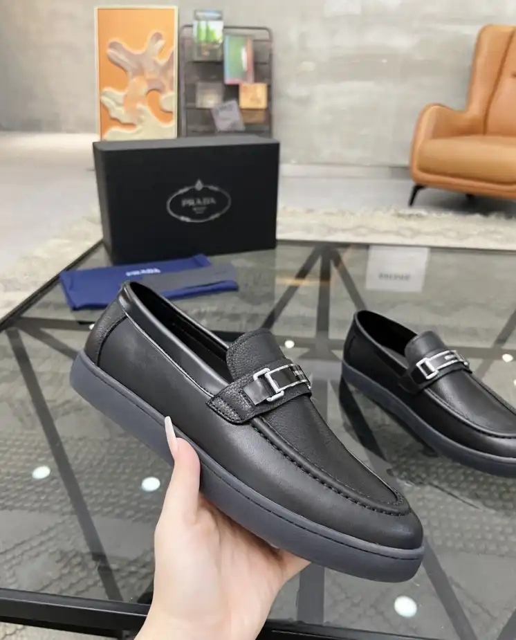 hype Prada Leather Shoes