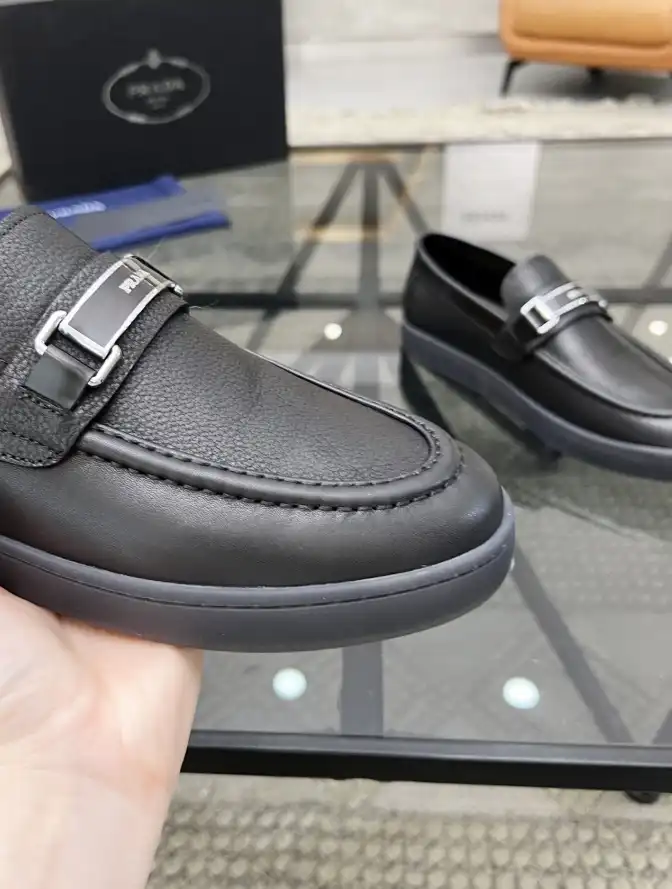 hype Prada Leather Shoes