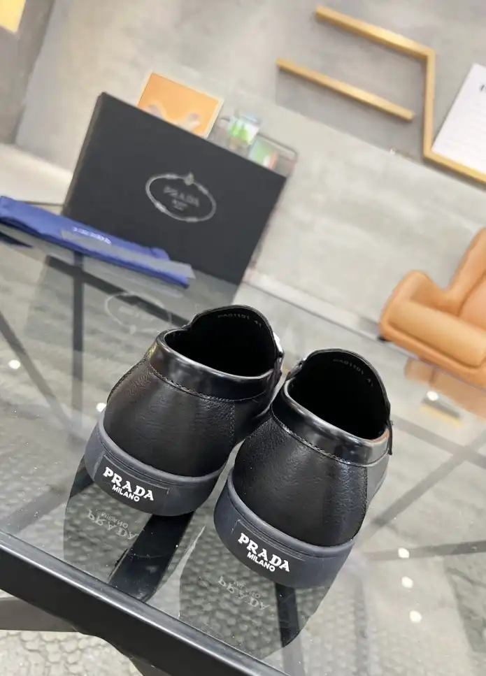 hype Prada Leather Shoes