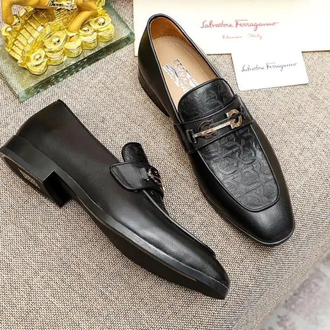 hype Ferragamo Leather Shoes