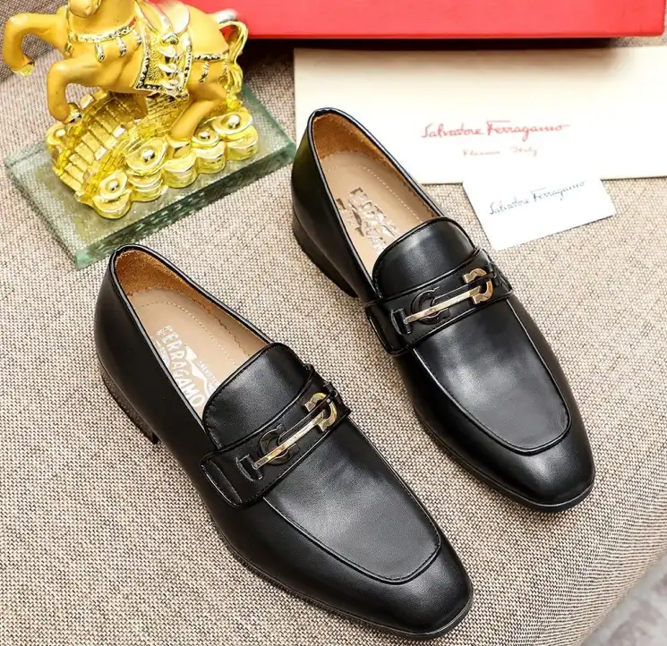 hype Ferragamo Leather Shoes