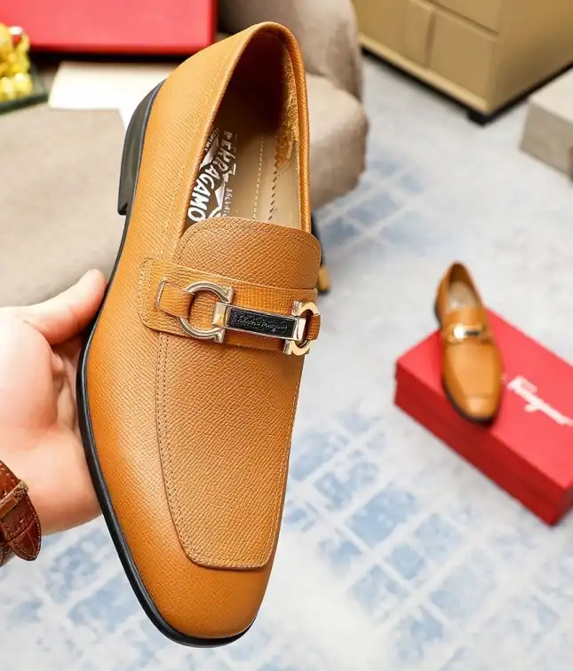 hype Ferragamo Leather Shoes