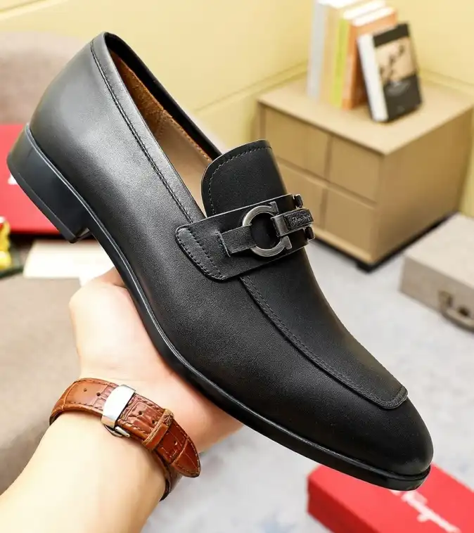 hype Ferragamo Leather Shoes