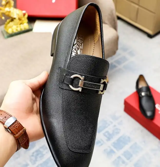 hype Ferragamo Leather Shoes