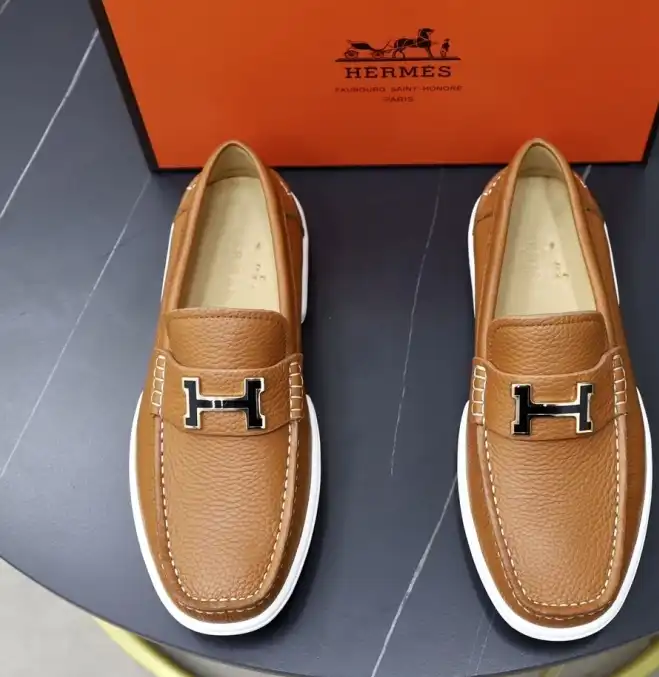 hype Hermes Leather Shoes