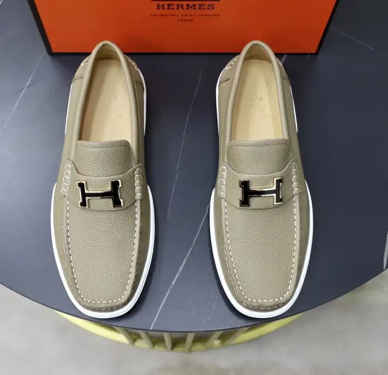 hype Hermes Leather Shoes