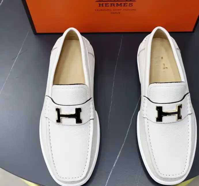 hype Hermes Leather Shoes