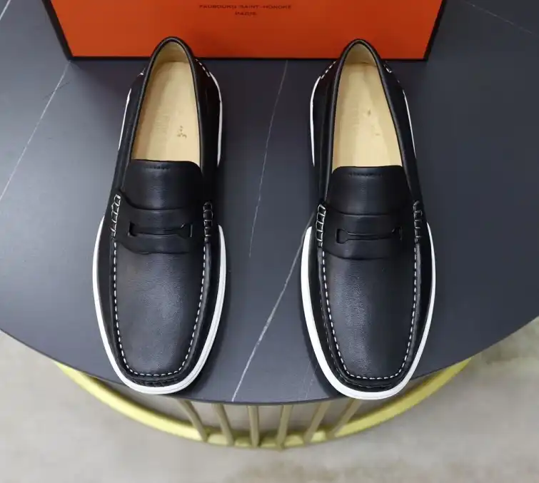 hype Hermes Leather Shoes