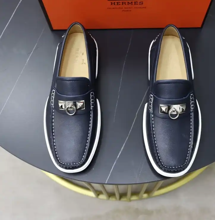 hype Hermes Leather Shoes