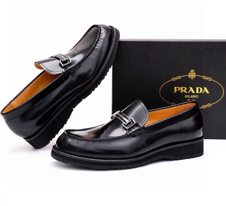 hype Prada Leather Shoes