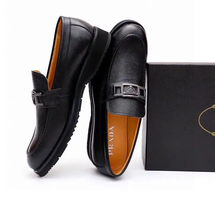 hype Prada Leather Shoes