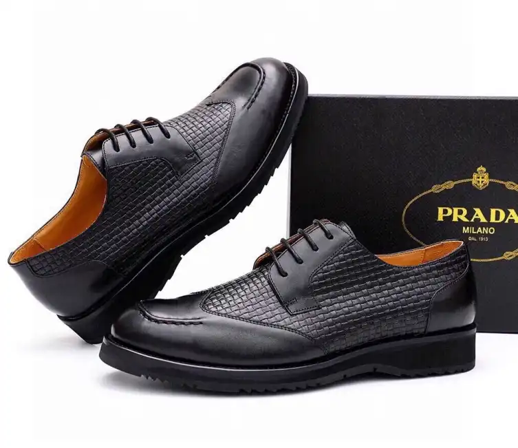 hype Prada Leather Shoes