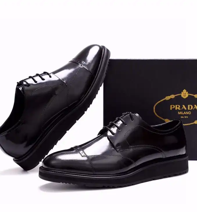 hype Prada Leather Shoes