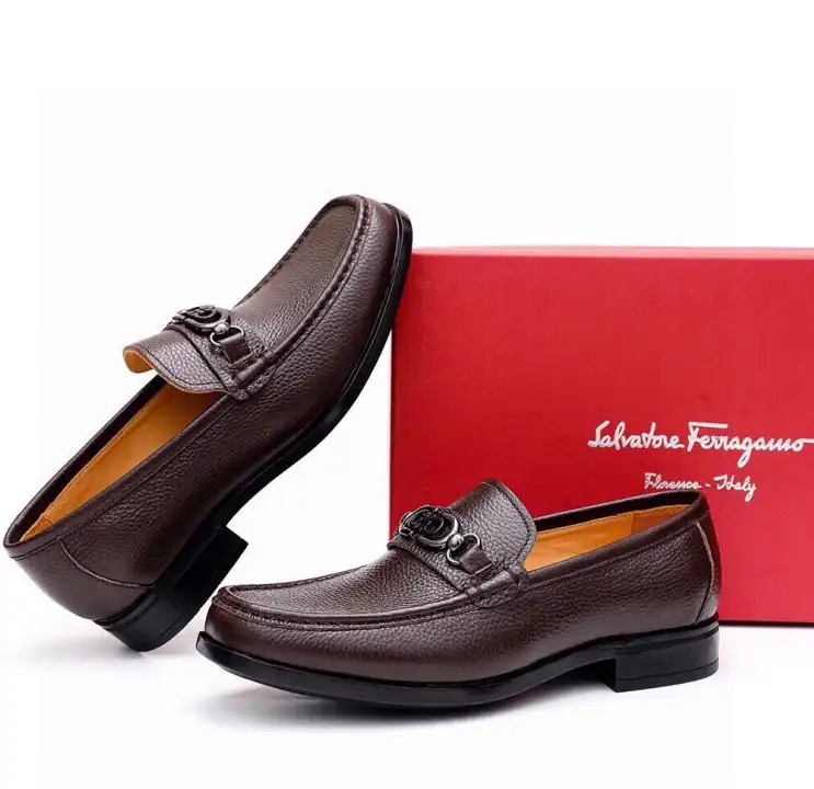 hype Ferragamo Leather Shoes