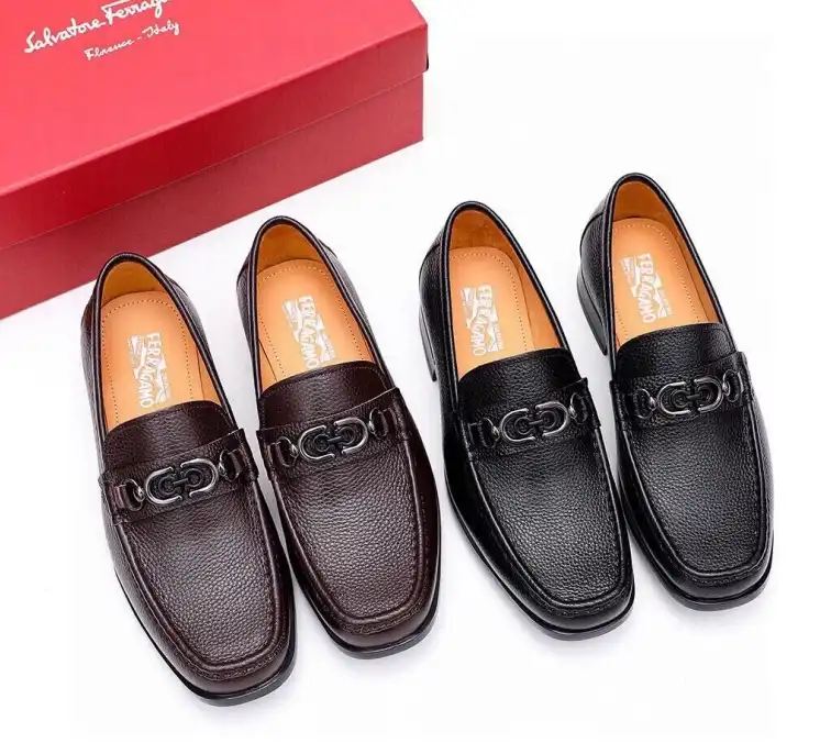 hype Ferragamo Leather Shoes