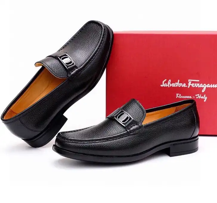 hype Ferragamo Leather Shoes