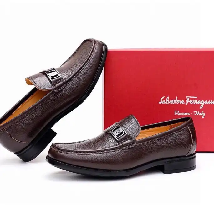 hype Ferragamo Leather Shoes