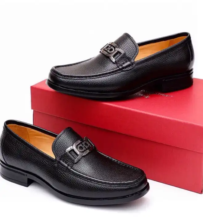 hype Ferragamo Leather Shoes