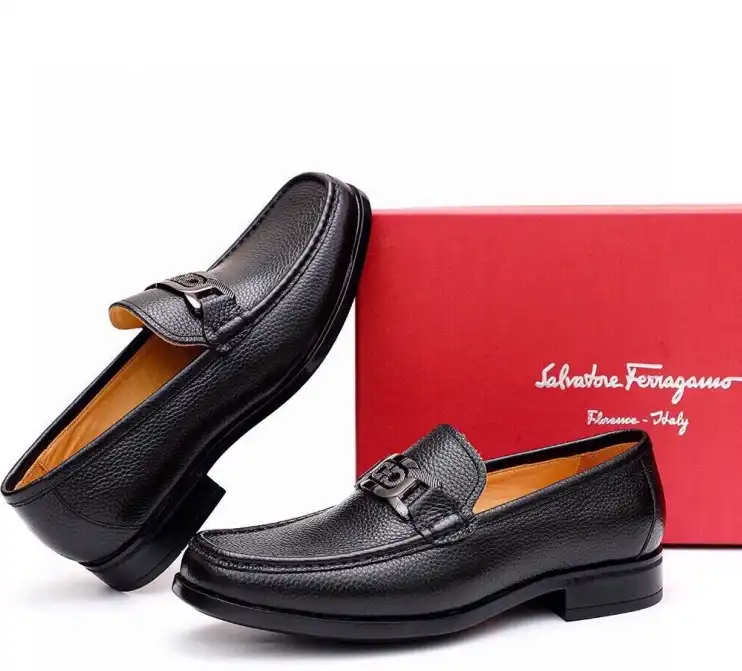 hype Ferragamo Leather Shoes