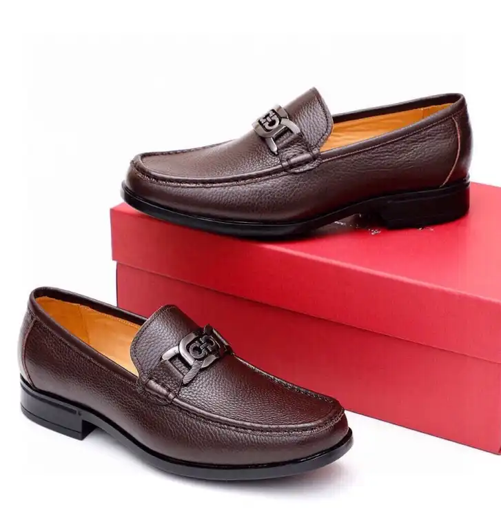 hype Ferragamo Leather Shoes