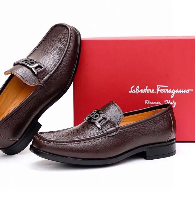 hype Ferragamo Leather Shoes