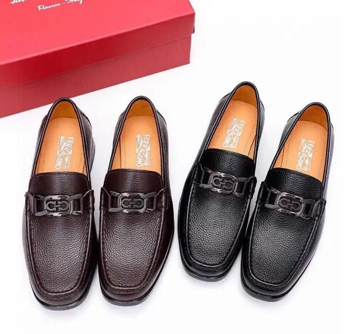 hype Ferragamo Leather Shoes