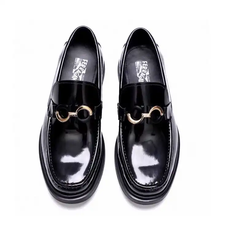 hype Ferragamo Leather Shoes