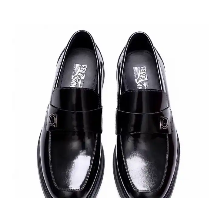 hype Ferragamo Leather Shoes