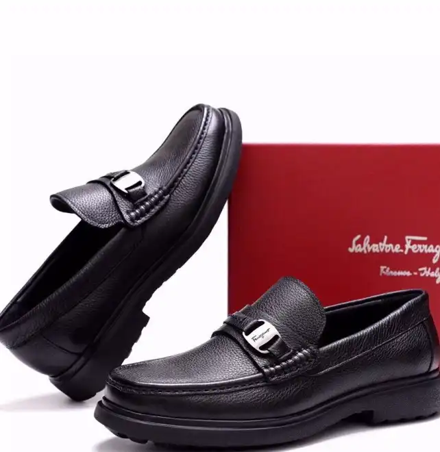 hype Ferragamo Leather Shoes