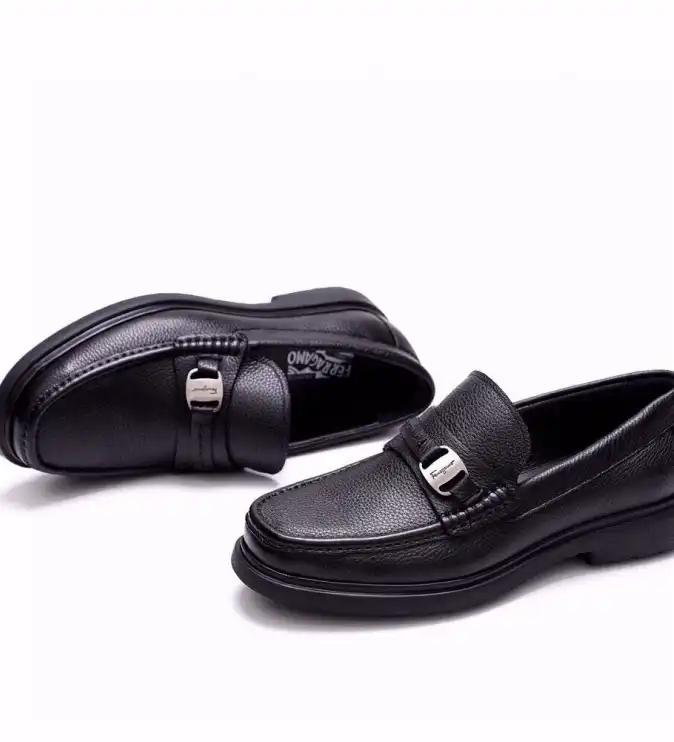 hype Ferragamo Leather Shoes