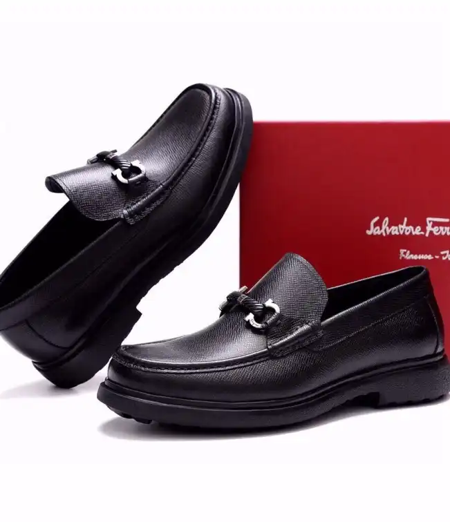 hype Ferragamo Leather Shoes