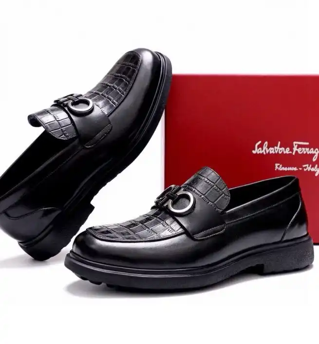 hype Ferragamo Leather Shoes