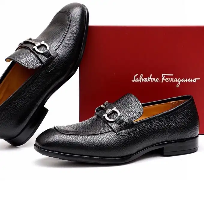 hype Ferragamo Leather Shoes