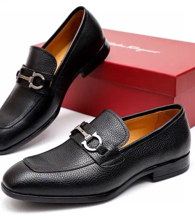 hype Ferragamo Leather Shoes