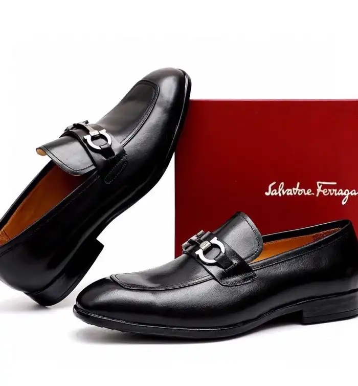 hype Ferragamo Leather Shoes