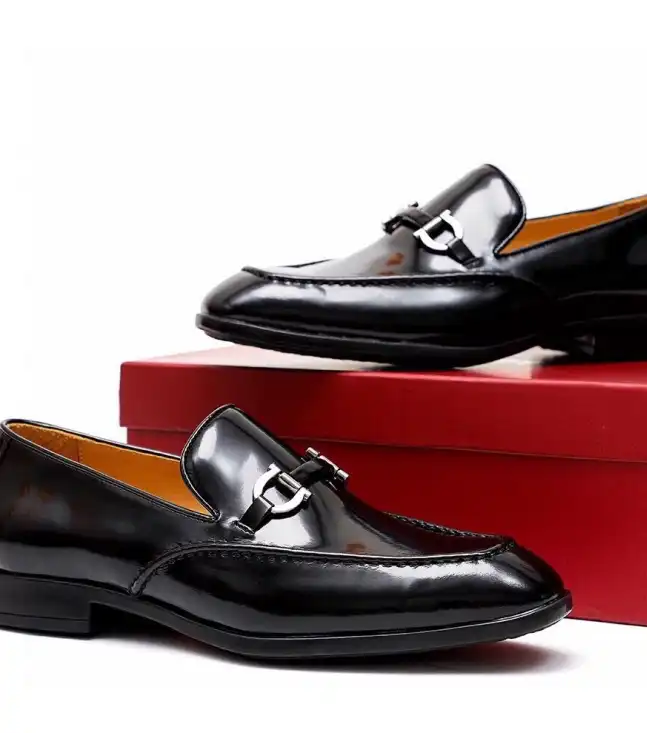 hype Ferragamo Leather Shoes