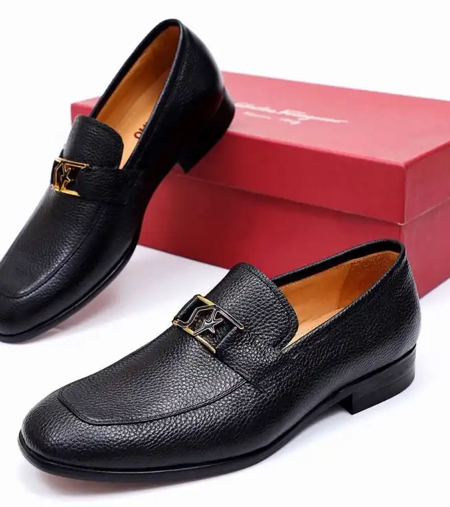 hype Ferragamo Leather Shoes