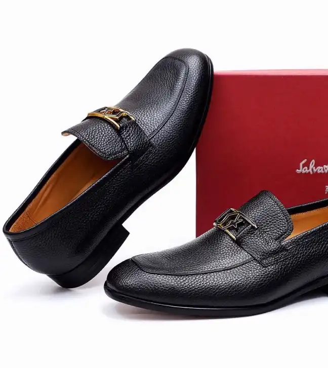 hype Ferragamo Leather Shoes