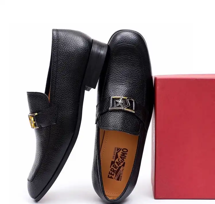 hype Ferragamo Leather Shoes