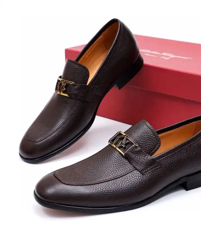 hype Ferragamo Leather Shoes