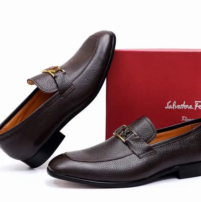 hype Ferragamo Leather Shoes