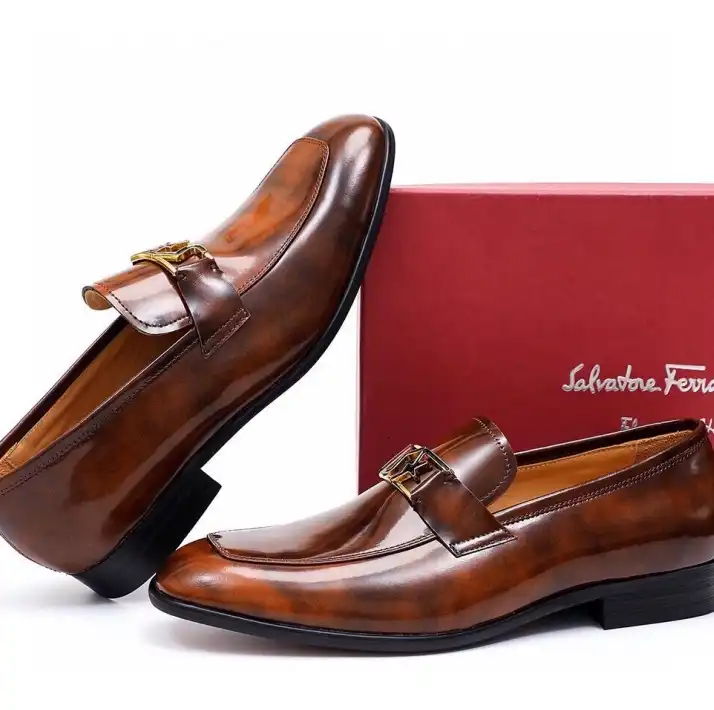 hype Ferragamo Leather Shoes