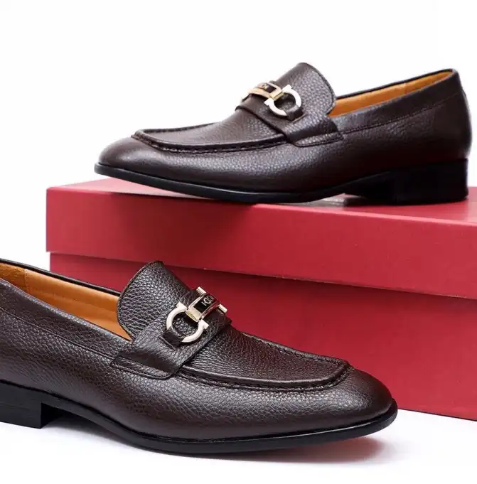 hype Ferragamo Leather Shoes