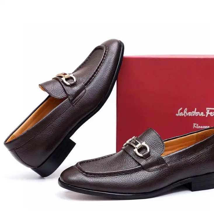 hype Ferragamo Leather Shoes