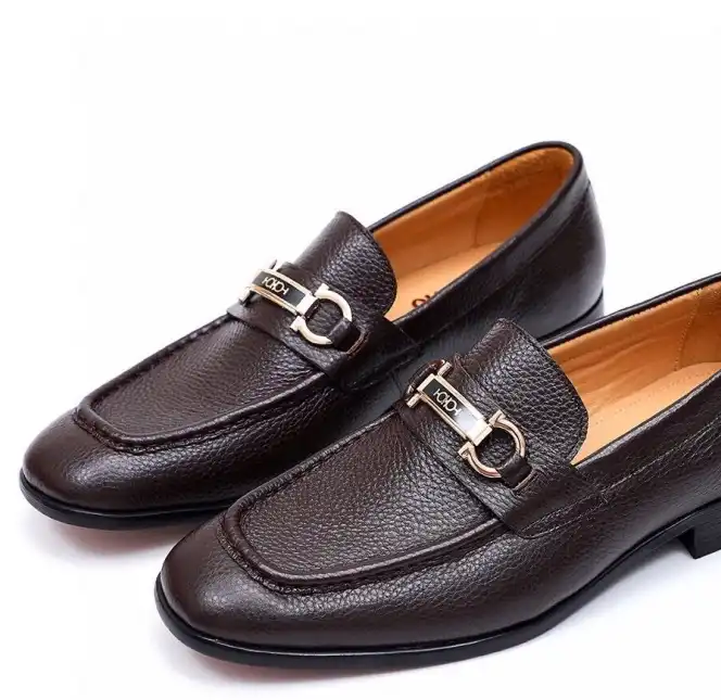 hype Ferragamo Leather Shoes