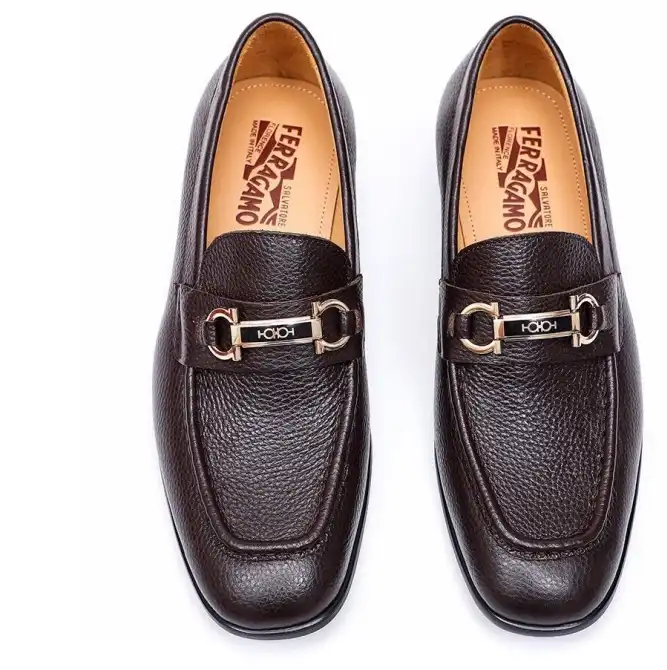 hype Ferragamo Leather Shoes